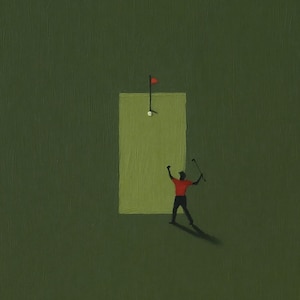 Tiger Woods - 16th Hole at Augusta | Golf Wall Art Digital Download
