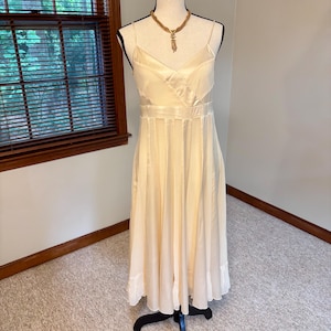 dvf gold dress 90s DVF Silk Wrap Dress | M main image 1
