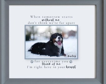 Personalized Pet Memorial Printable for Loss of Dog Memorial for Cat Instant Download Digital Sympathy Gift Custom Photo Keepsake Card
