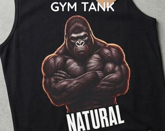 Weightlifting Mens T-Shirt and Tank Top Gift for Boyfriend Husband Gym Rat Shirt Weight Training Athletic Dry Fit Workout Tee Gorilla Strong