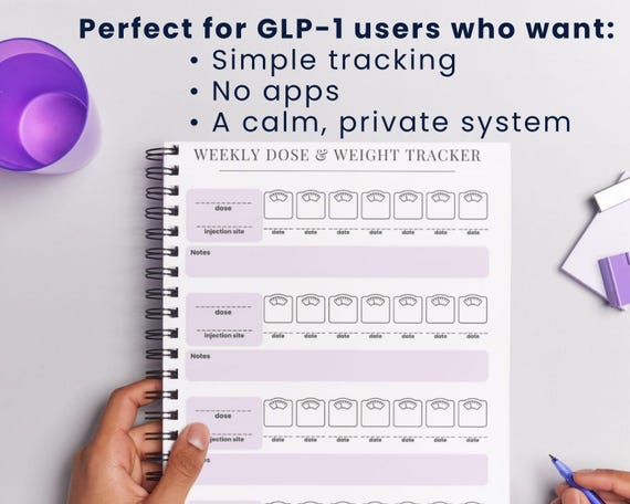 free glp 1 tracker My GLP-1 Journey: A Complete Tracking Log: T, K B Books GLP1 Weight Loss Tracker Printable,