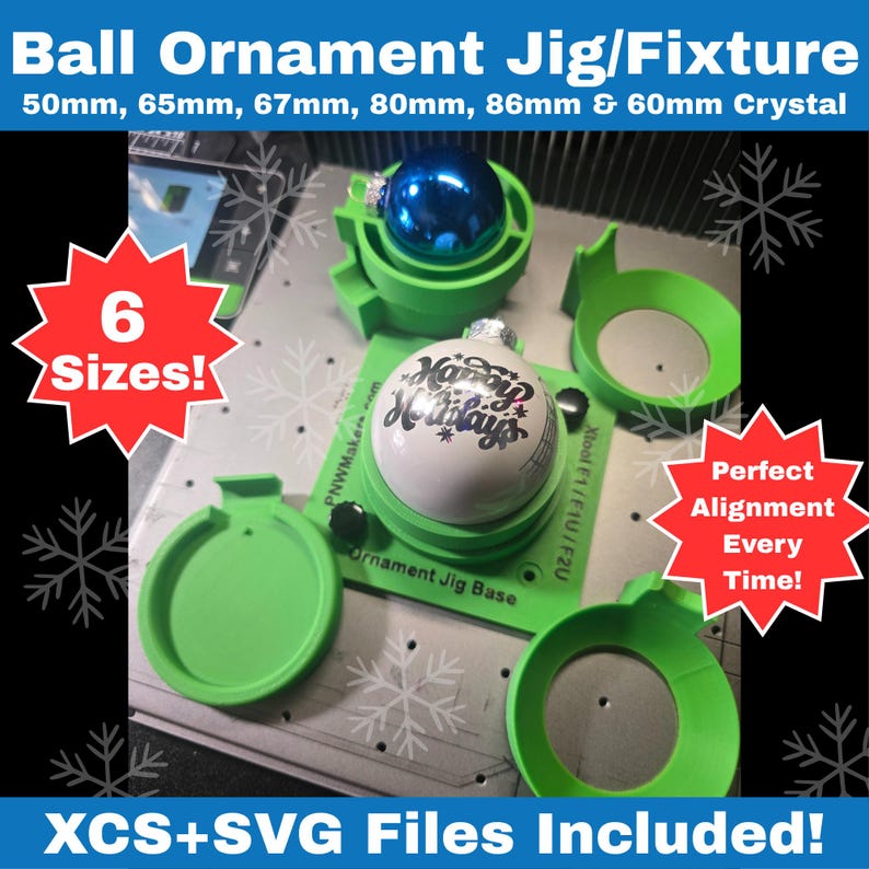 xTool - Support de Gravure Interne pour Boule de Cristal (Crystal Ball Inner Engraving Fixture)