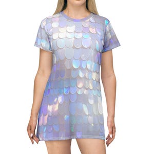 lavender sequin t shirt dress Purple Sequin T-Shirt Dress