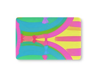 Colorful Bow Stripe Baby Fitted Crib Sheet | Rainbow Pastel Nursery