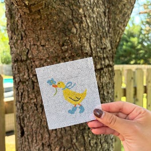 Mini Duckling Needlepoint canvas
