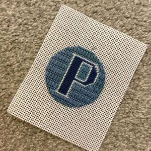 Custom Needle Point Canvas - Initial