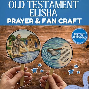 Prophet Elisha Floating Ax Head Craft, Bible Miracle Activity (Digital Download)