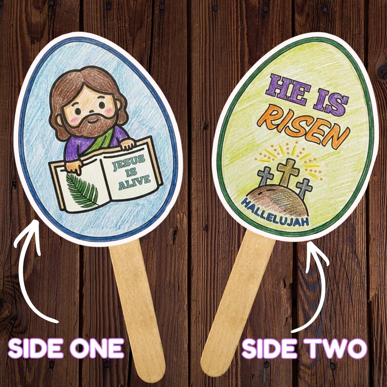 He is Risen Easter Craft for Kids | Holy Week Bible Printable | Sunday ...