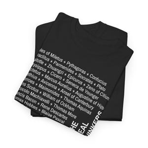 The Real Thinkers Graphic Tee - Hyperscholar Design - Ethically Sourced Cotton