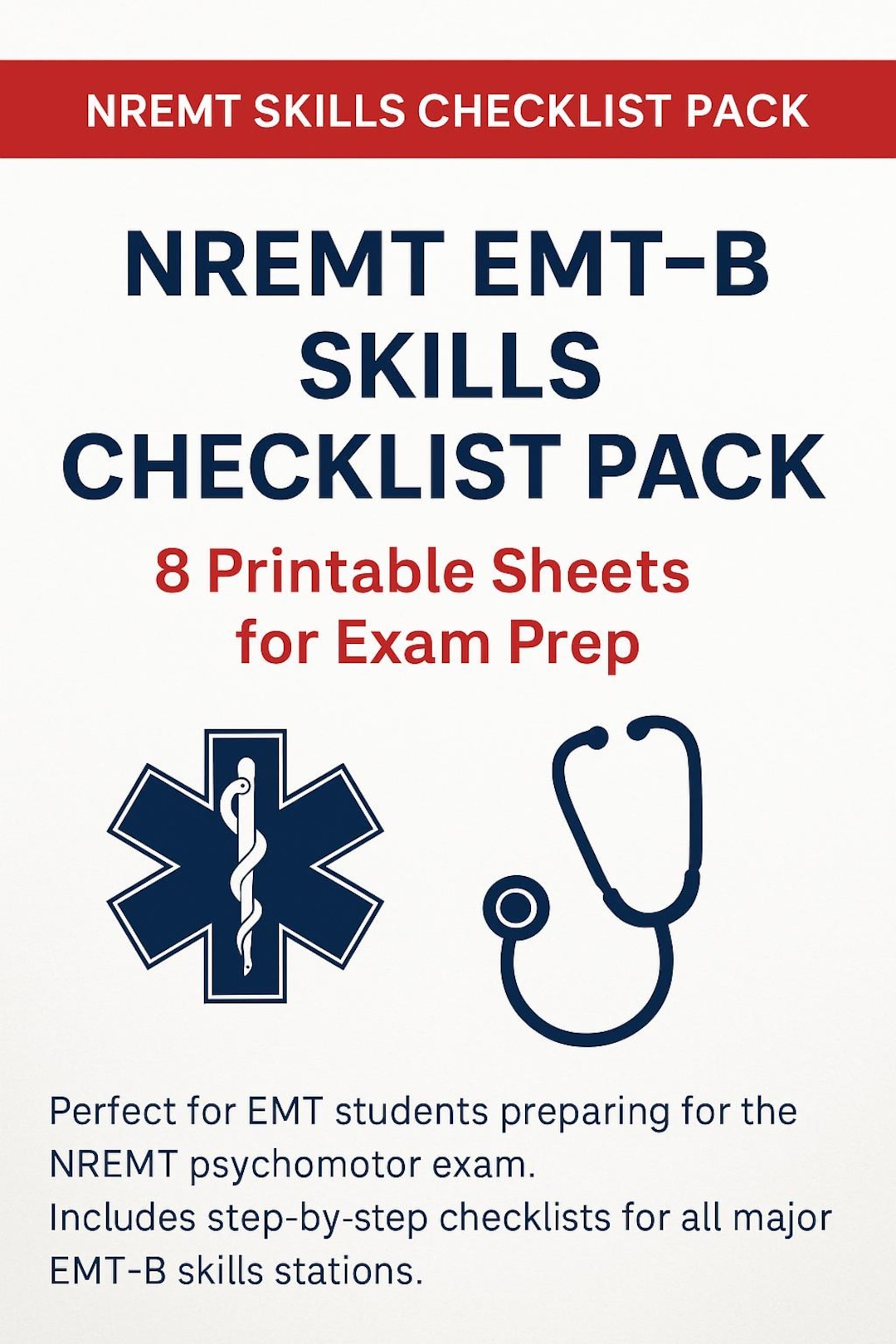 NREMT EMT Skills Checklist - Etsy
