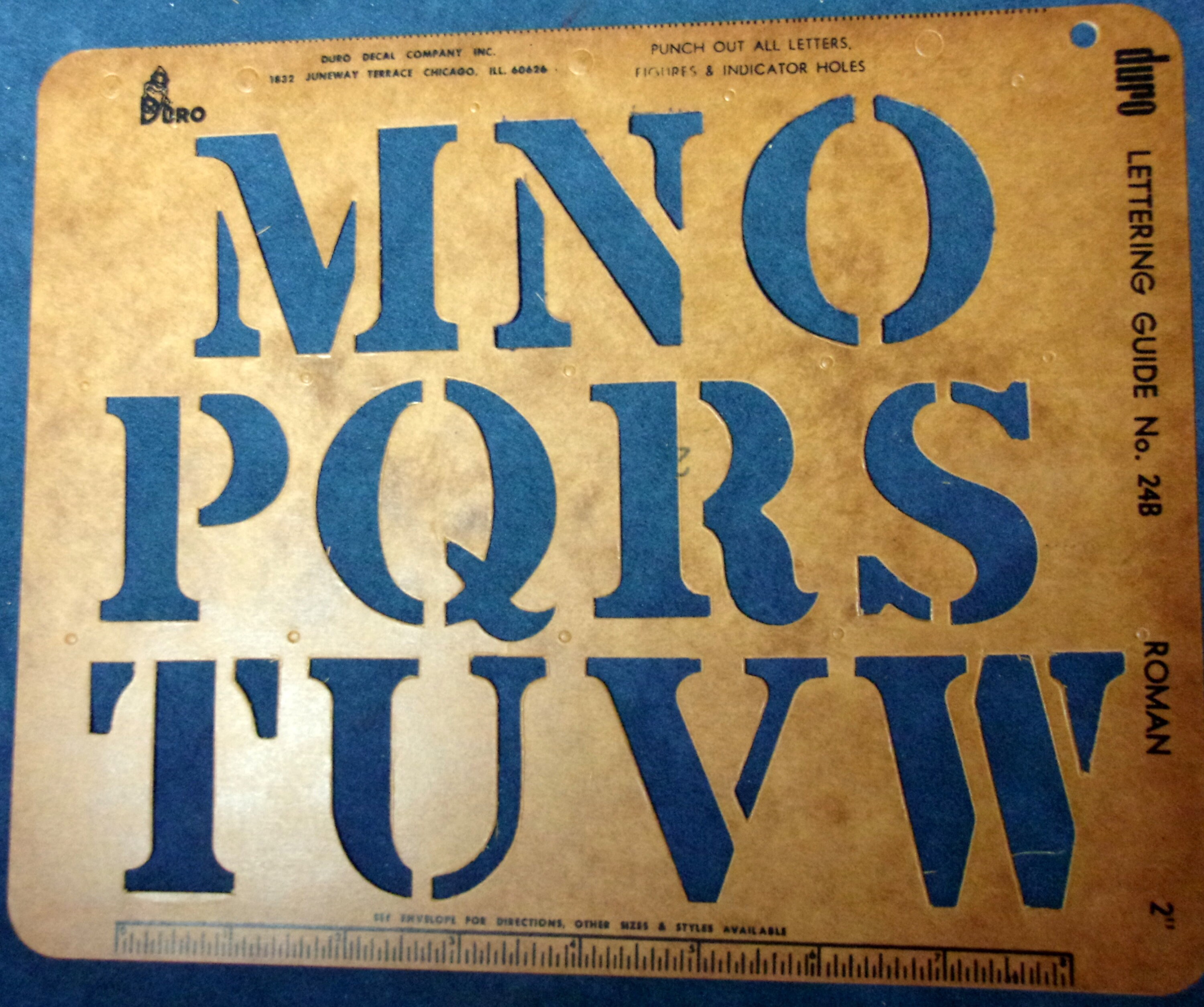Duro Lettering Very Rare Duro Roman Lettering Guides for Sign or Poster Lettering ...