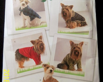 Three (3) Dog Coat Patterns, One (1) With a Blanket, Sold Individually