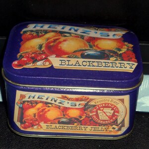 Heinz&#39;s Blackberry Jelly Reproduction Tin, Vintage