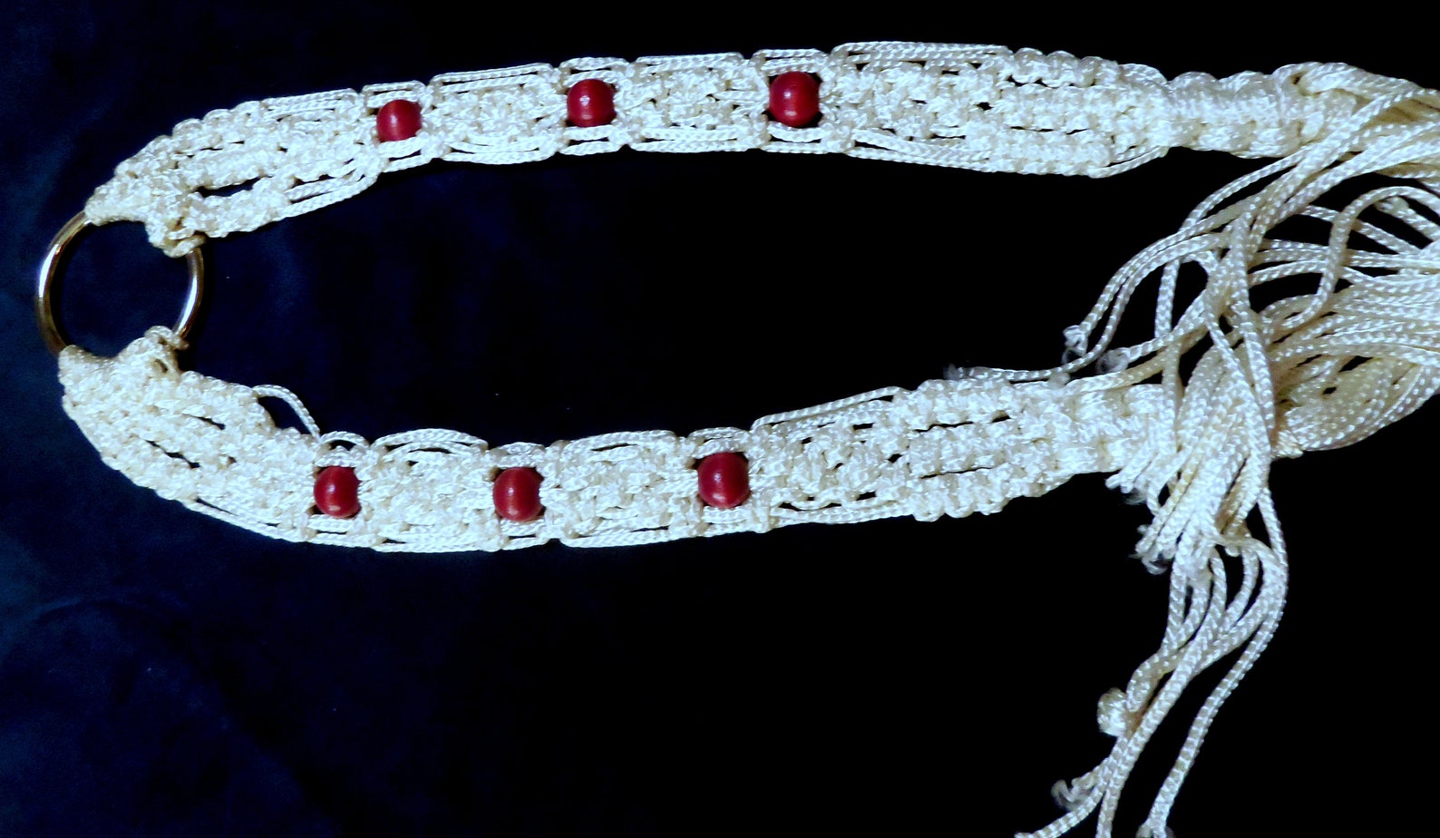 macrame tie belt