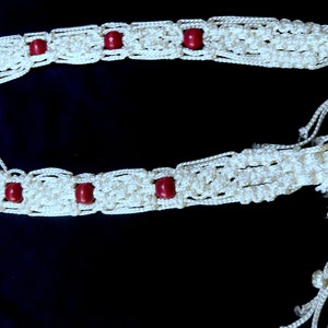 macrame tie belt