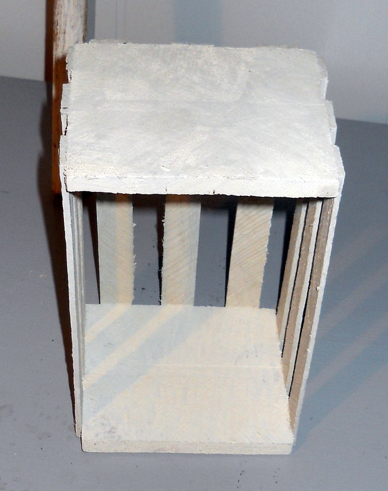 Shabby Chic Small Slatted Wooden Box, Vintage Etsy