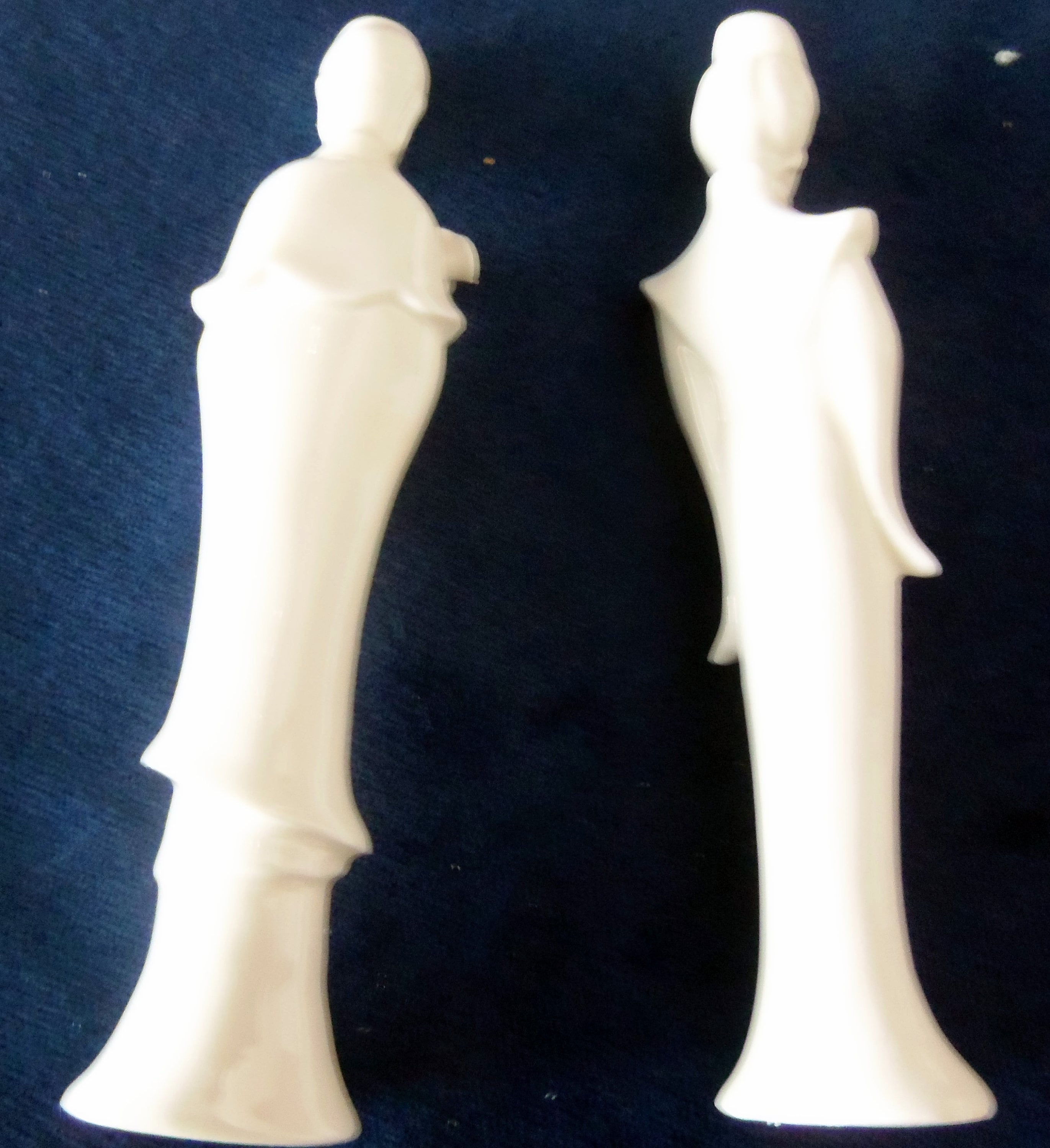 Classic White Japanese Figures, About 7 Inches Tall, Vintage - Etsy