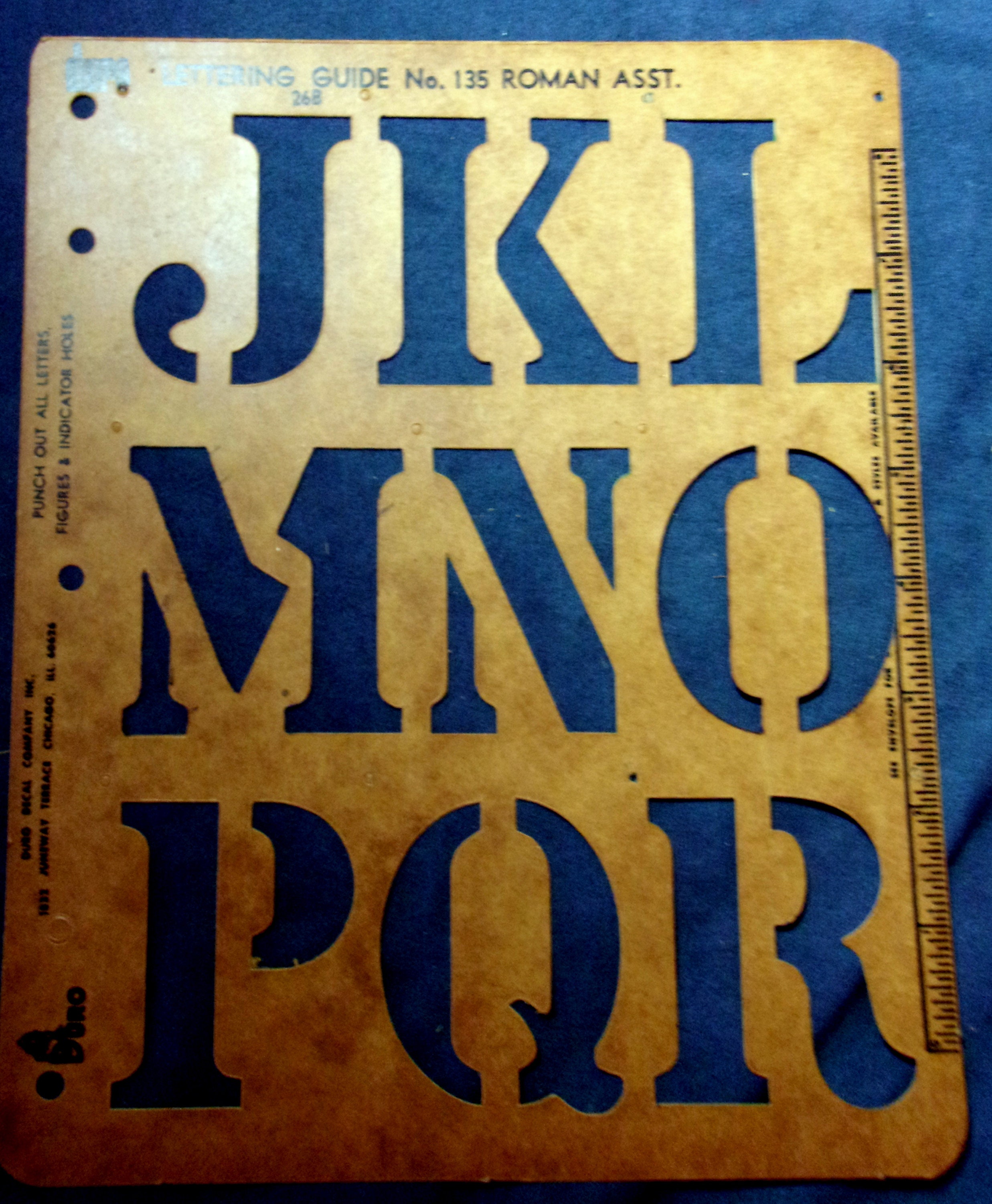 Duro Lettering Very Rare Duro Roman Lettering Guides for Sign or Poster Lettering ...