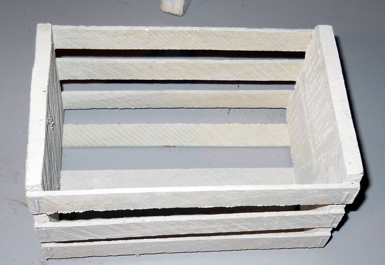 Shabby Chic Small Slatted Wooden Box, Vintage Etsy