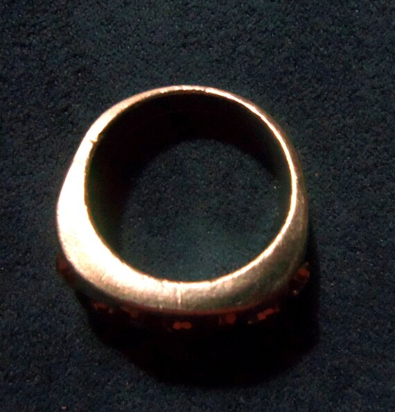 Silver Colored Ring with Rhinestones, Missing One… - image 4