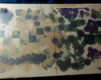 Grape Design Stencil Plus One Blank Sheet For Your Own Design Plus Detailed Instructions and Suggestions