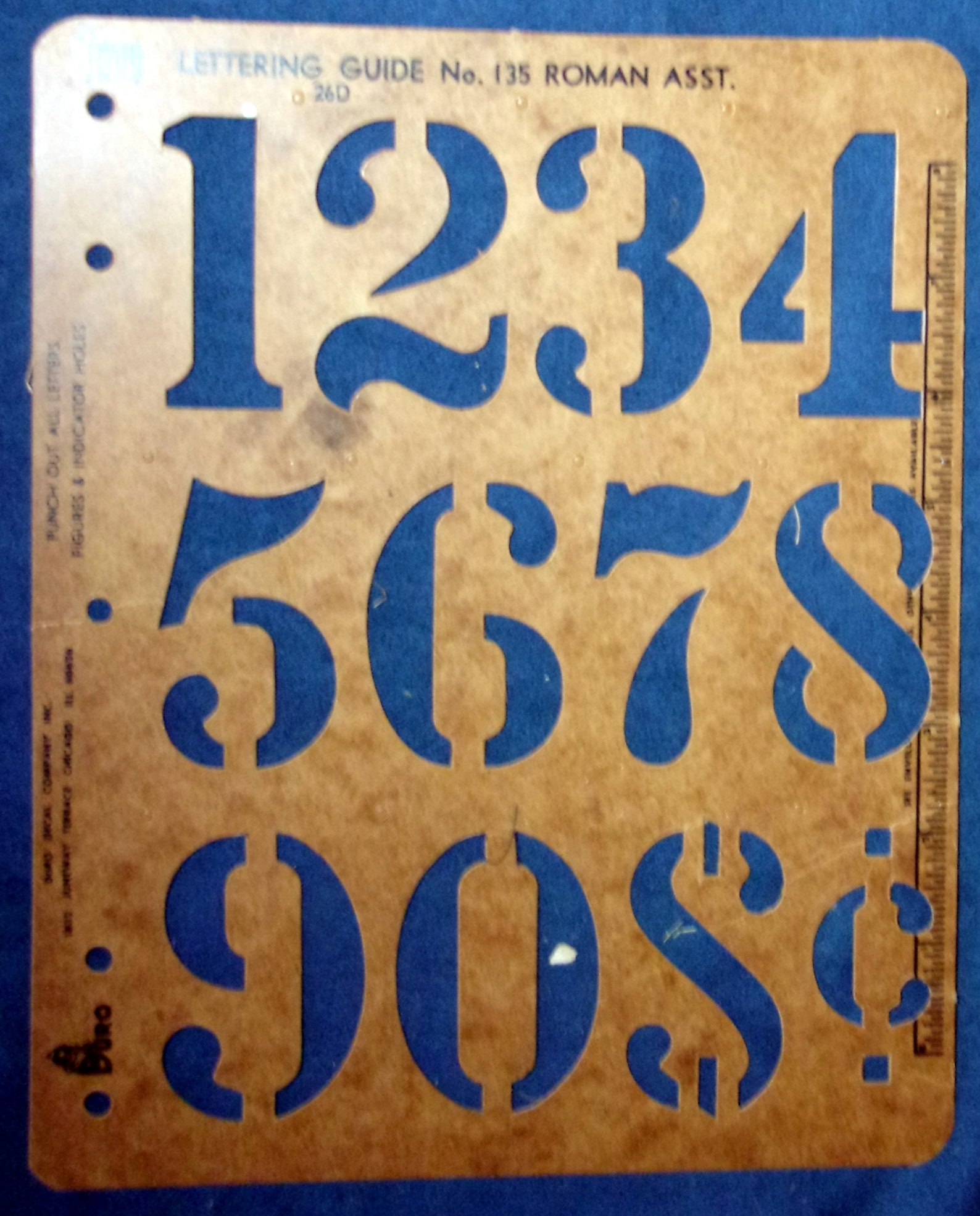 Duro Lettering Very Rare Duro Roman Lettering Guides for Sign or Poster Lettering ...