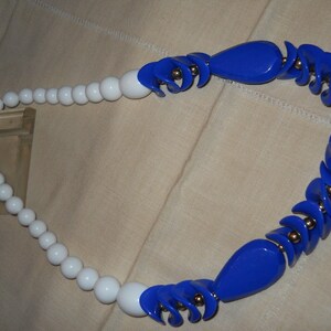 Big and Bold, Blue and White Necklace