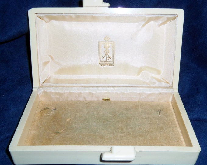 1920's Bakelite Jewelry Box With Velvet Top and Interior Etsy