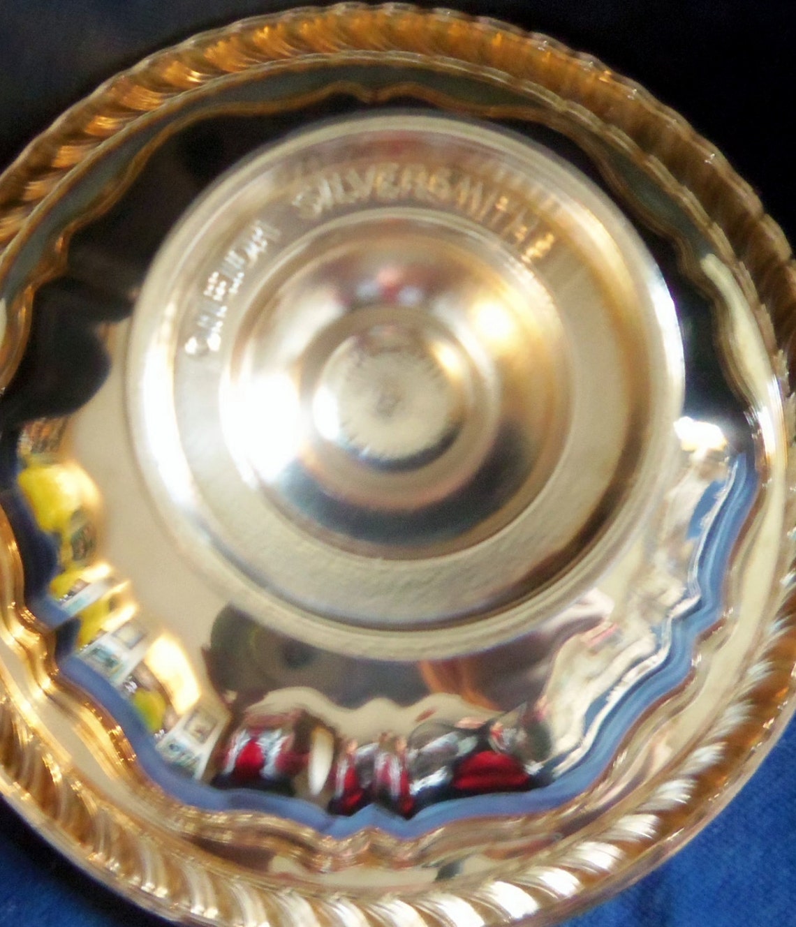 Pretty Little Oneida Silversmith Candy Dish on a 2 Inch Weighted