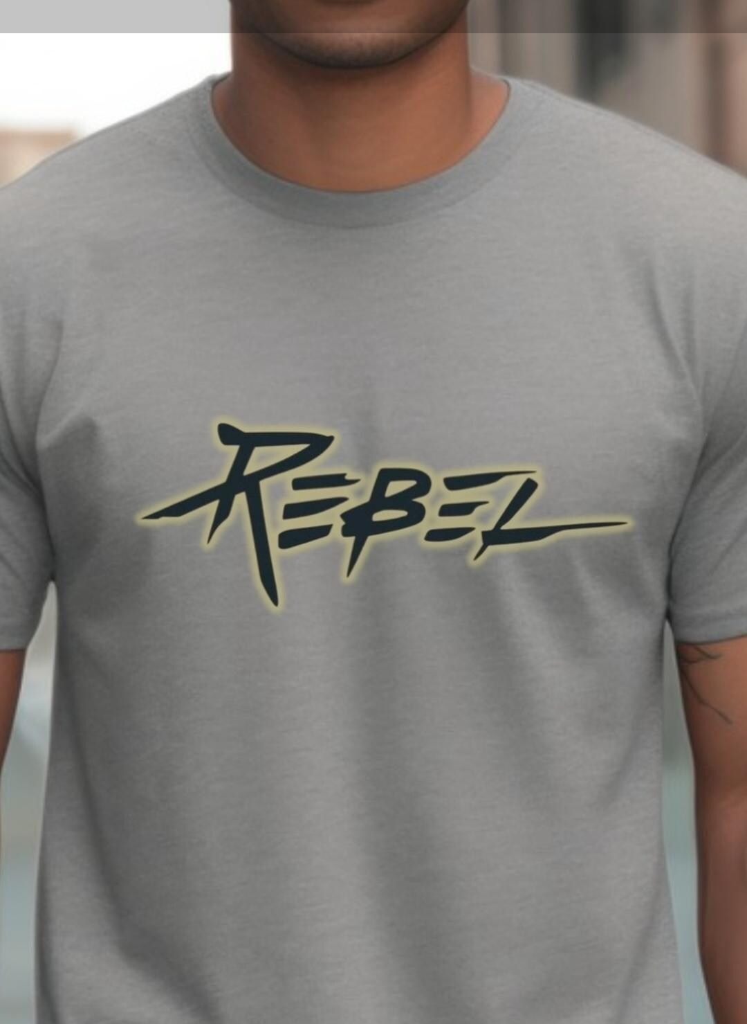 Rebels Script Logo Rebel Script Logo T-shirt, Handwritten Streetwear Graphic Tee, Edgy ...