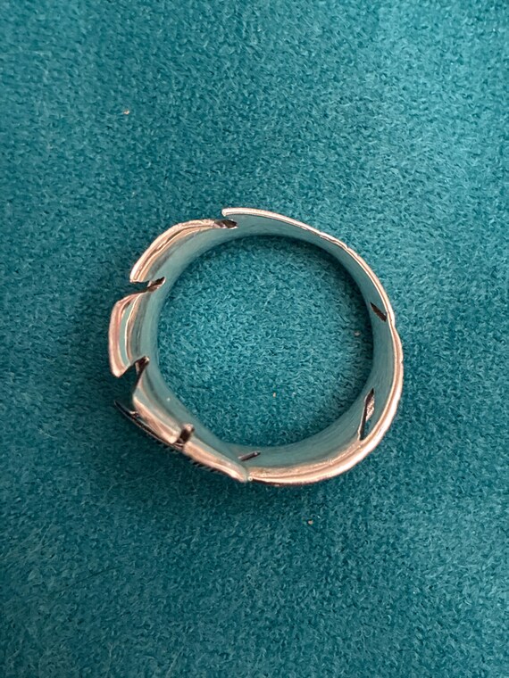 Feather Wrap Ring Sterling Silver Adjustable size… - image 6