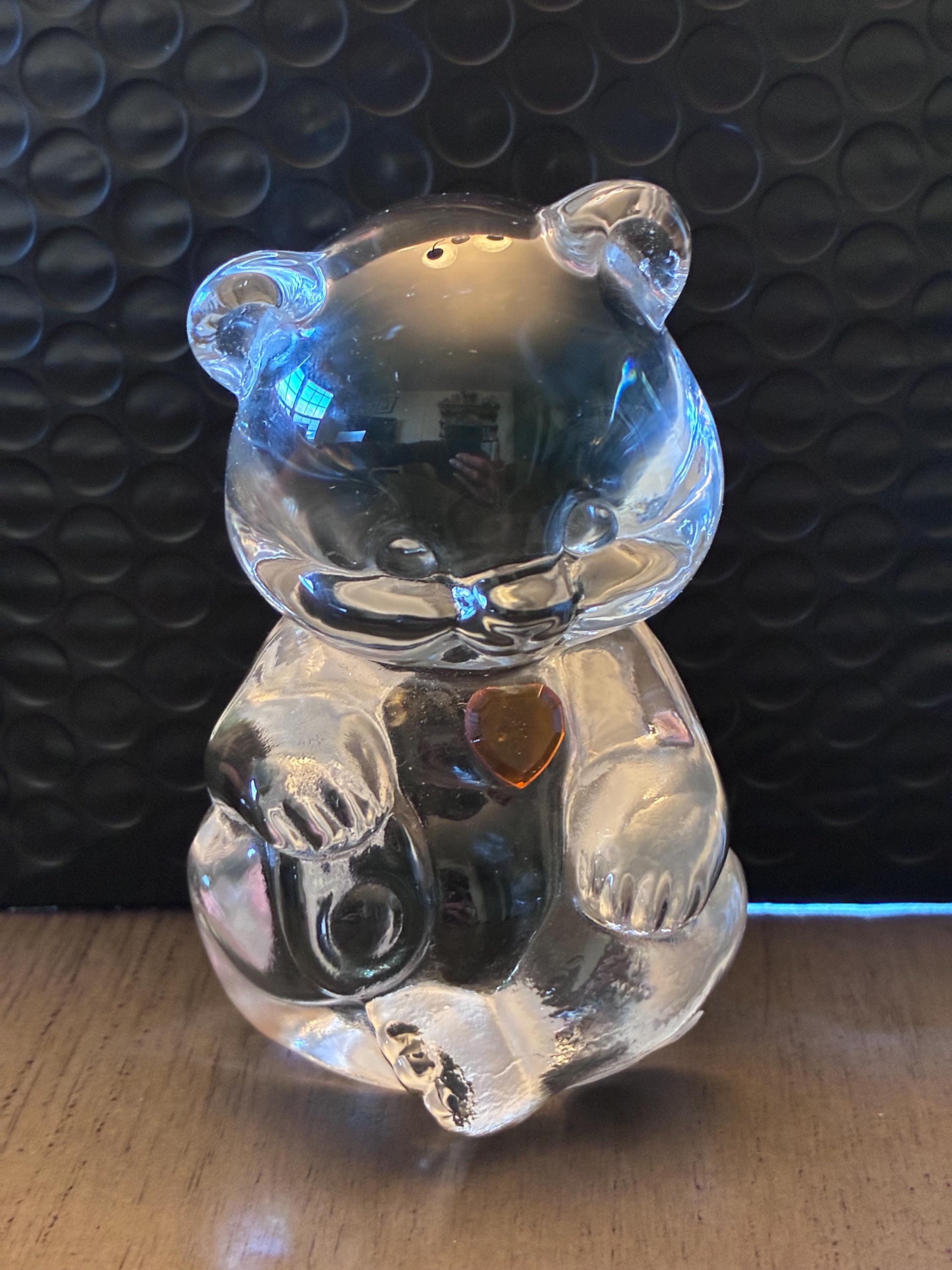 Fenton Glass Bear - Etsy