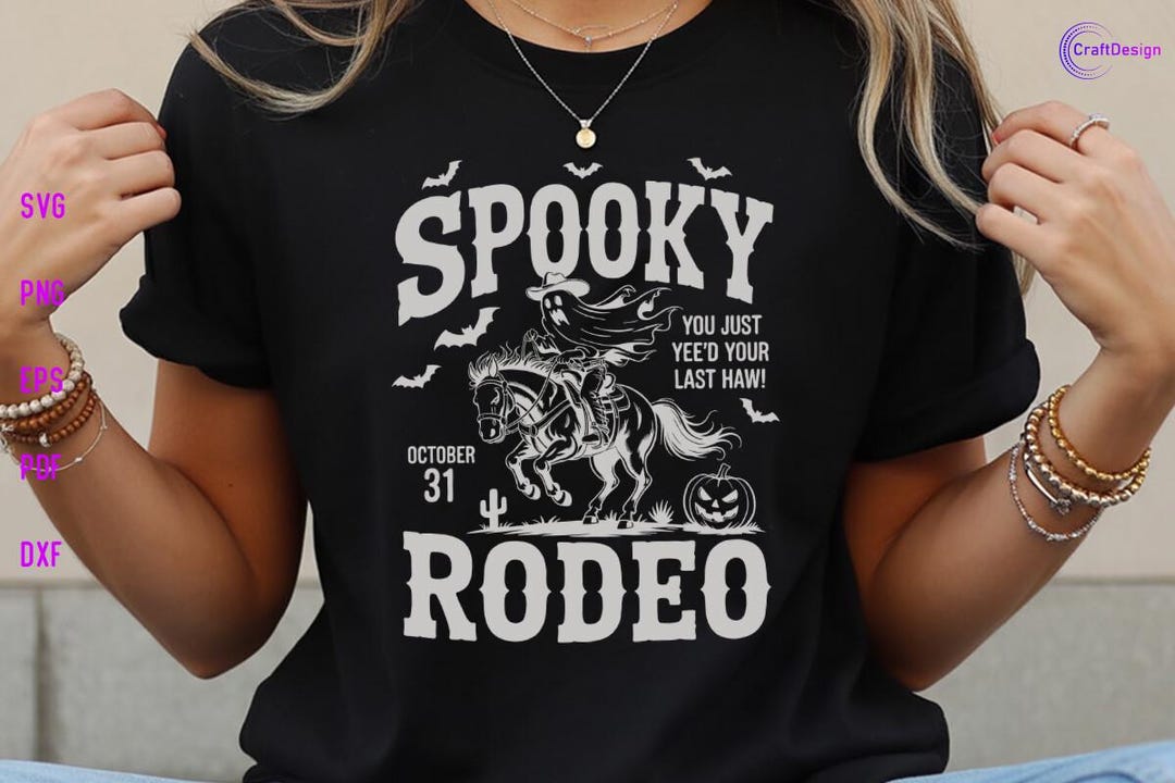 Spooky Rodeo Western Halloween SVG PNG - Etsy