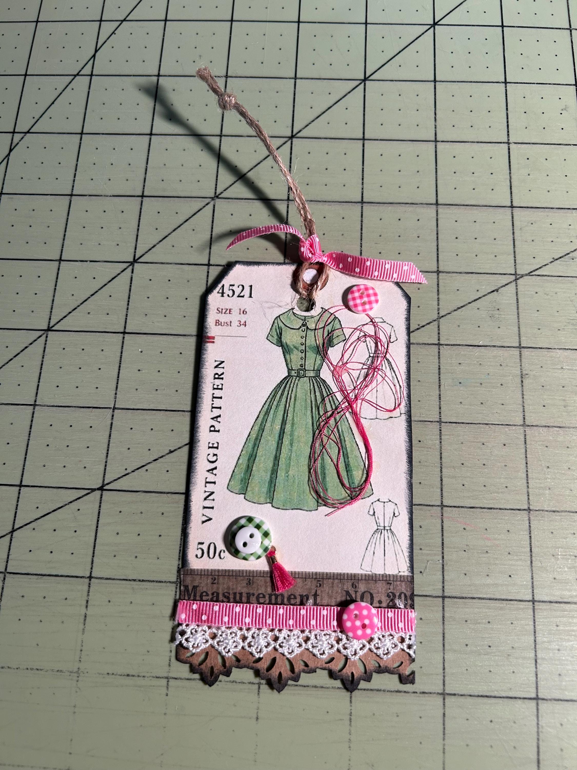 Vintage Replica Pattern Tags (set of 6) - Etsy