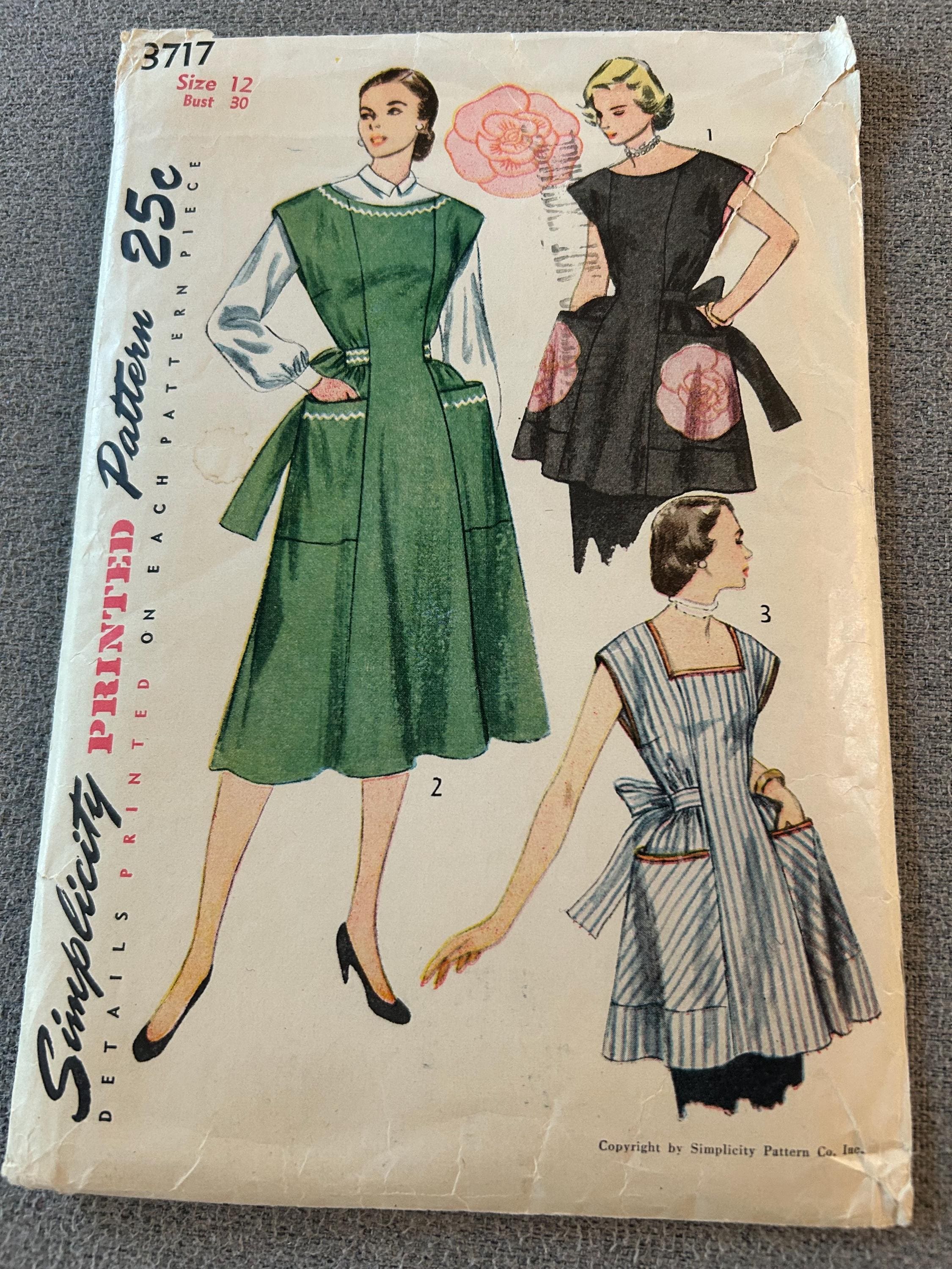 1950s Apron Pattern - Etsy