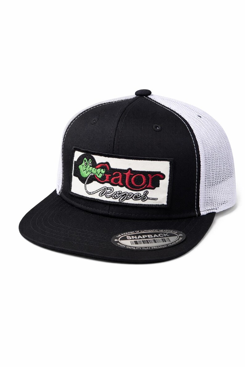 Gator Ropes Snapback Hat | Trucker Style Cap | Embroidered Patch Hat ...