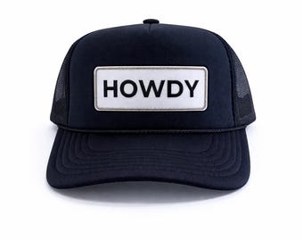 Howdy Trucker Hat | Western Hat | Cowgirl Hat | Country Trucker Cap | Rodeo Hat | Western Aesthetic Hat | Southern Style Hat | Cowboy Hat