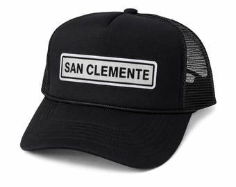 San Clemente Hat, Camo Trucker Hat, Otto Snapback Cap, California Beach Hat, Surf Style Hat, Mesh Back Hat