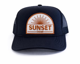 Sunset Chaser Trucker Hat | Coastal Beach Cap | Summer Ocean Vibes
