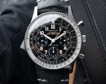 Reloj Breitling Navitimer Ref. 806 de 1959, reedición limitada, cronógrafo, negro, 41 mm, para hombre.