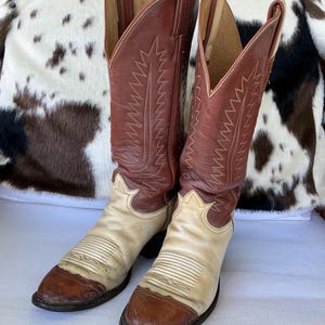00s tonylama Westernboots leather 刺繍 y2k Tony Lama Cowboy Boot - Etsy