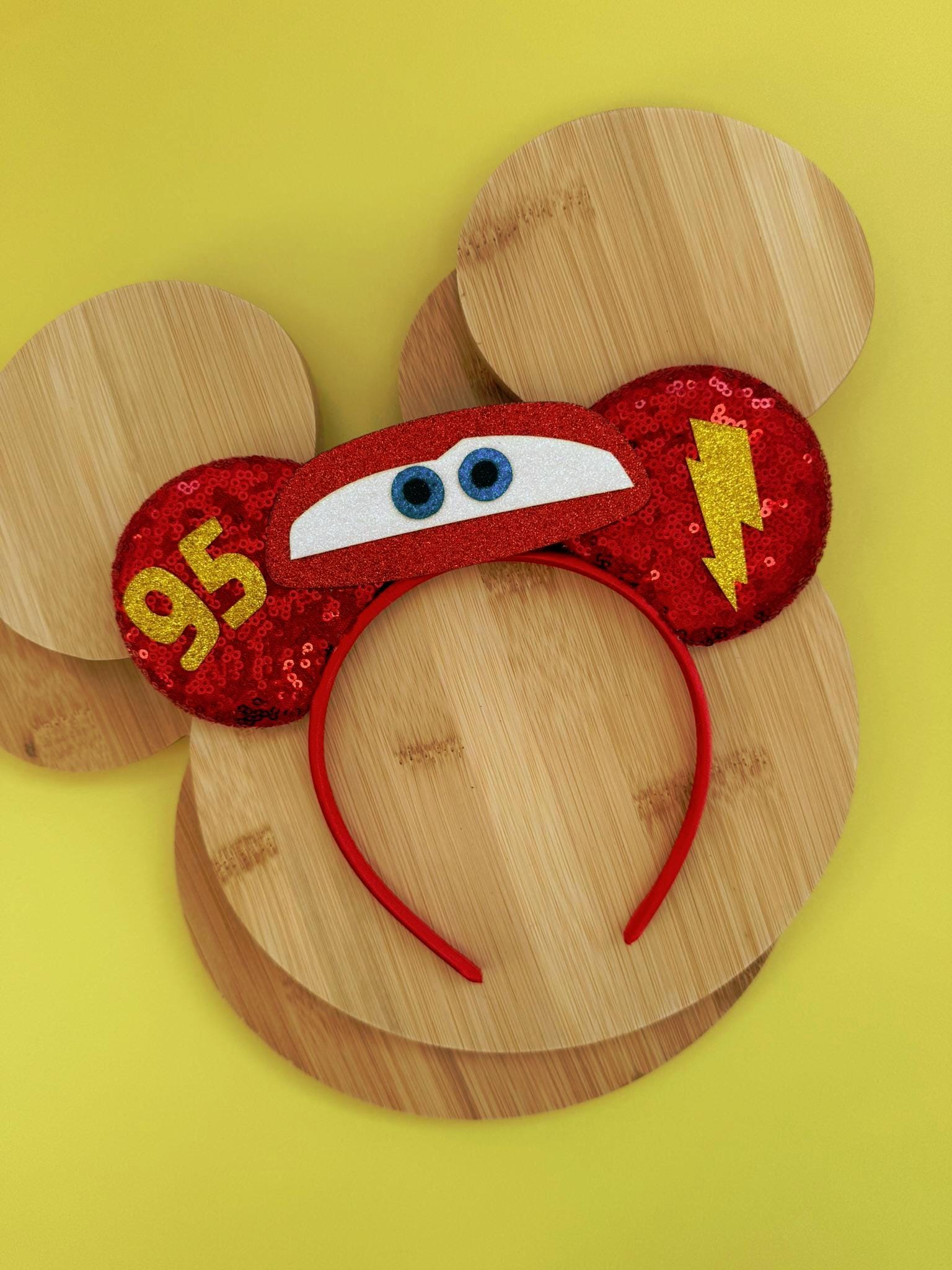 Cars Lightning Mcqueen Red Sequin Ears | Disney Inspired  display picture 3