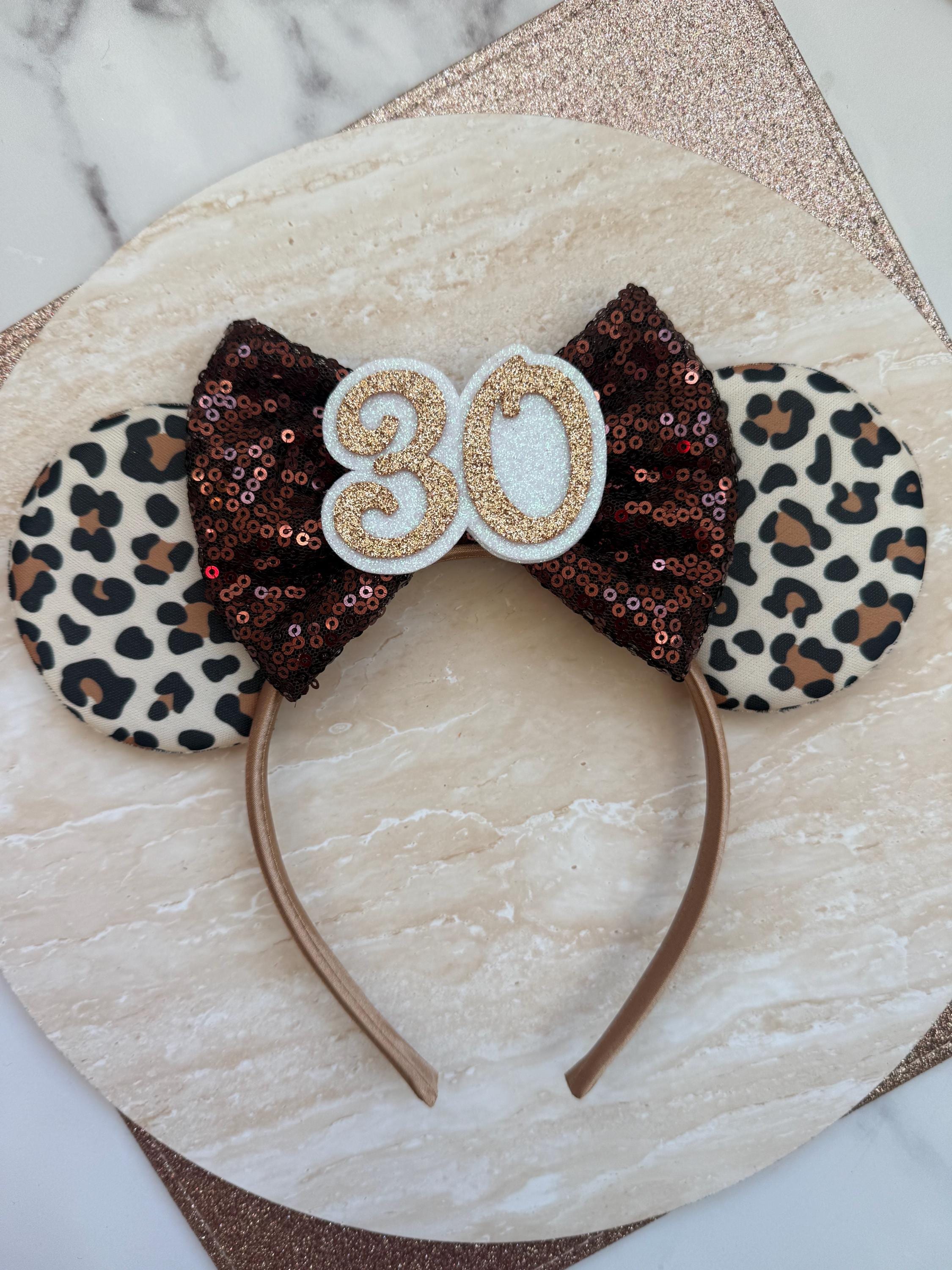 Disney Brown and Gold Kids Mouse Ears Headband PHOTOS: New Black and Gold Minnie Mouse Ear Headband  main image 3