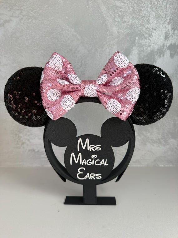 Classic Mickey & Minnie Mouse Inspired Ears Headband | Black  display picture 2