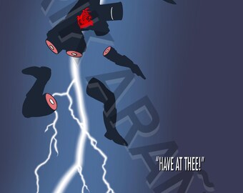 The Monty Python Black Knight Returns Print