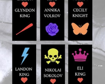 Legacy Of Gods Inspired 6 Set of Bookmarks, Digital Download and Printable.