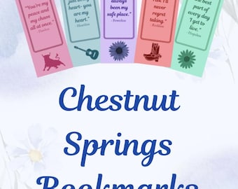 Chestnut Springs Inspired 5 Bookmarks Set Printables