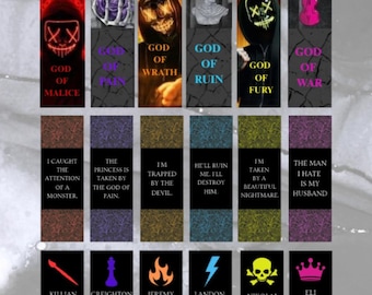 Legacy of Gods Inspired Bookmarks  Printables MEGA Bundle (Also sold separately).
