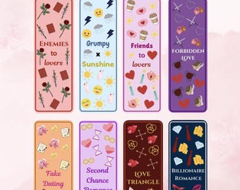 Romance Tropes Bookmarks Bundle