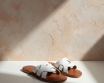 Handmade Leather Sandals for Women | Artisan Crafted Cowhide | Dark Brown Adjustable Strap